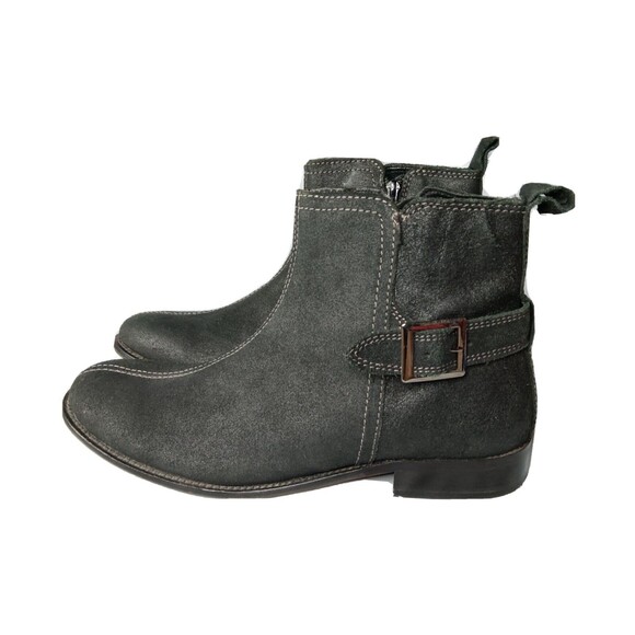 Red Tape Cyril Chukka Boots Men's Size 9.5 Nubuck Leather Black - Picture 3 of 9